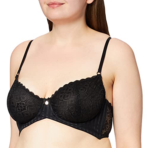 s.Oliver RED LABEL Bodywear LM Damen Amelie Geformter BH, schwarz, 85C von s.Oliver