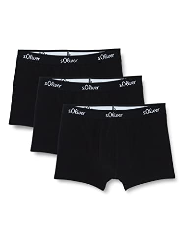 s.Oliver RED LABEL Bodywear LM Herren s.Oliver Boxer Basic 3X Boxershorts, schwarz, passend (3er Pack) von s.Oliver RED LABEL Bodywear LM