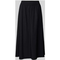 s.Oliver RED LABEL Ausgestellter Midi-Rock aus reiner Baumwolle in BLACK, Größe 42 von s.Oliver RED LABEL