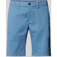 s.Oliver RED LABEL Bermudas in unifarbenem Design in Rauchblau, Größe 33 von s.Oliver RED LABEL