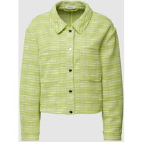 s.Oliver RED LABEL Blazer mit Strukturmuster Modell 'Boucle Boxy2' in Neon Gruen, Größe 36 von s.Oliver RED LABEL