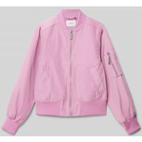 s.Oliver RED LABEL Blouson im unifarbenen Design in Pink, Größe 140 von s.Oliver RED LABEL