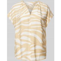 s.Oliver RED LABEL Blusenshirt mit Animal-Print in Beige, Größe 34 von s.Oliver RED LABEL