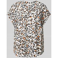 s.Oliver RED LABEL Blusenshirt mit Animal-Print in Weiss, Größe 34 von s.Oliver RED LABEL