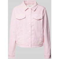 s.Oliver RED LABEL Boxy Fit Jeansjacke aus Baumwoll-Mix mit Brustpattentaschen in Rosa, Größe 38 s.Oliver RED LABEL Boxy Fit Jeansjacke aus Baumwoll-Mix mit Brustpattentaschen in Rosa, Größe 38 von s.Oliver RED LABEL