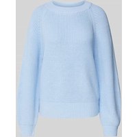 s.Oliver RED LABEL Comfort Fit Strickpullover mit Raglanärmeln in Bleu, Größe 38 von s.Oliver RED LABEL