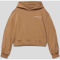 s.Oliver RED LABEL Hoodie mit Label-Print in Camel, Größe 140 von s.Oliver RED LABEL