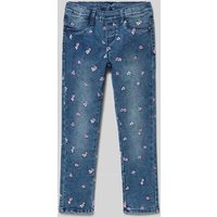 s.Oliver RED LABEL Jeans mit Motiv-Stickerei in Blau, Größe 116 von s.Oliver RED LABEL