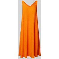 s.Oliver RED LABEL Knielanges Kleid mit Plisseefalten in Orange, Größe 38 von s.Oliver RED LABEL