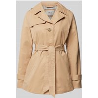 s.Oliver RED LABEL Kurzer Trenchcoat mit Bindegürtel in Beige, Größe 48 s.Oliver RED LABEL Kurzer Trenchcoat mit Bindegürtel in Beige, Größe 48 von s.Oliver RED LABEL
