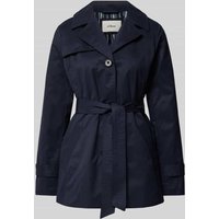 s.Oliver RED LABEL Kurzer Trenchcoat mit Bindegürtel in Marine, Größe 48 s.Oliver RED LABEL Kurzer Trenchcoat mit Bindegürtel in Marine, Größe 48 von s.Oliver RED LABEL