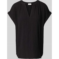 s.Oliver RED LABEL Loose Fit Blusenshirt aus Viskose-Mix in BLACK, Größe 46 von s.Oliver RED LABEL