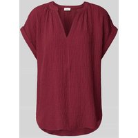 s.Oliver RED LABEL Loose Fit Blusenshirt aus Viskose-Mix in Kirsche, Größe 42 von s.Oliver RED LABEL