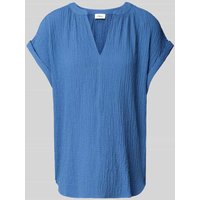s.Oliver RED LABEL Loose Fit Blusenshirt aus Viskose-Mix in Ocean, Größe 40 von s.Oliver RED LABEL