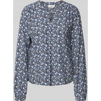 s.Oliver RED LABEL Loose Fit Blusenshirt aus reiner Viskose in Blau, Größe 40 von s.Oliver RED LABEL