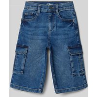 s.Oliver RED LABEL Loose Fit Jeansshorts im 5-Pocket-Design in Blau, Größe 110 von s.Oliver RED LABEL