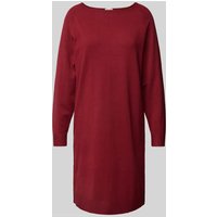 s.Oliver RED LABEL Loose Fit Strickkleid mit U-Boot-Ausschnitt in Bordeaux, Größe 46 von s.Oliver RED LABEL