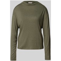 s.Oliver RED LABEL Loose Fit Strickpullover aus gebürstetem Jerseystrick mit Inside-Out-Nähten in Khaki, Größe 38 von s.Oliver RED LABEL