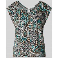 s.Oliver RED LABEL Loose Fit T-Shirt aus Baumwoll-Modal-Mix in BLACK, Größe 38 von s.Oliver RED LABEL