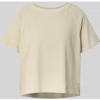 s.Oliver RED LABEL Loose Fit T-Shirt aus reiner Baumwolle in Sand, Größe 40 von s.Oliver RED LABEL