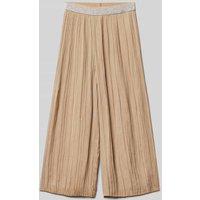 s.Oliver RED LABEL Loose Fit Weite Hose mit Effektgarnbund in Camel, Größe 116 von s.Oliver RED LABEL