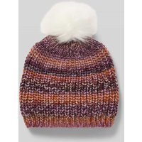 s.Oliver RED LABEL Mütze mit Bommel in Fuchsia, Größe 51 von s.Oliver RED LABEL