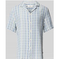 s.Oliver RED LABEL Oversize Freizeithemd aus reiner Baumwolle in Blau, Größe M von s.Oliver RED LABEL