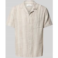 s.Oliver RED LABEL Oversized Freizeithemd aus reiner Baumwolle in Sand, Größe XL von s.Oliver RED LABEL