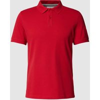 s.Oliver RED LABEL Poloshirt in unifarbenem Design in Rot, Größe S von s.Oliver RED LABEL