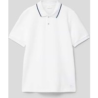 s.Oliver RED LABEL Poloshirt mit Kontrastbesatz in Weiss, Größe 176 von s.Oliver RED LABEL