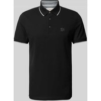 s.Oliver RED LABEL Poloshirt mit Label-Detail in Black, Größe M von s.Oliver RED LABEL