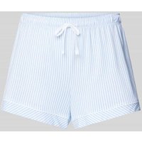 s.Oliver RED LABEL Pyjama-Shorts mit Streifenmuster Modell 'Everyday' in Blau, Größe 36-38 von s.Oliver RED LABEL