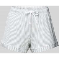 s.Oliver RED LABEL Pyjama-Shorts mit Streifenmuster Modell 'Everyday' in Oliv, Größe 40-42 von s.Oliver RED LABEL