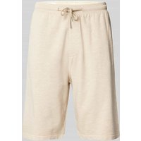 s.Oliver RED LABEL Regular Fit Bermudas in Melange-Optik in Beige, Größe L von s.Oliver RED LABEL