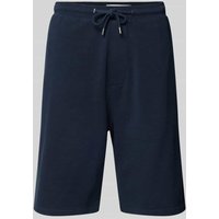 s.Oliver RED LABEL Regular Fit Bermudas in Melange-Optik in Marine, Größe L von s.Oliver RED LABEL