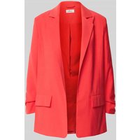 s.Oliver RED LABEL Regular Fit Blazer mit Raff-Detail am Ärmel in Rot, Größe 36 von s.Oliver RED LABEL