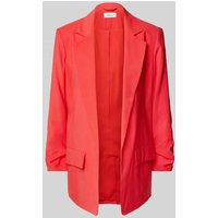 s.Oliver RED LABEL Regular Fit Blazer mit Raff-Detail am Ärmel in Rot, Größe 46 von s.Oliver RED LABEL
