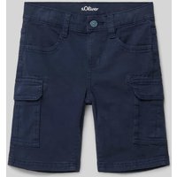 s.Oliver RED LABEL Regular Fit Cargoshorts mit Gesäßtaschen in Marine, Größe 110 von s.Oliver RED LABEL