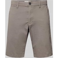s.Oliver RED LABEL Regular Fit Chinoshorts aus Baumwoll-Stretch Modell 'PHOENIX' in Anthrazit, Größe 32 von s.Oliver RED LABEL