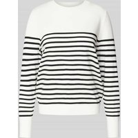 s.Oliver RED LABEL Regular Fit Feinstrickpullover aus Viskose-Mix in Weiss, Größe 42 von s.Oliver RED LABEL