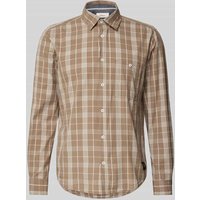 s.Oliver RED LABEL Regular Fit Freizeithemd aus reiner Baumwolle in Beige, Größe S von s.Oliver RED LABEL