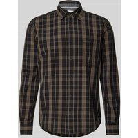 s.Oliver RED LABEL Regular Fit Freizeithemd aus reiner Baumwolle in Black, Größe S von s.Oliver RED LABEL