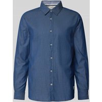 s.Oliver RED LABEL Regular Fit Freizeithemd aus reiner Baumwolle in Blau, Größe M von s.Oliver RED LABEL