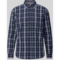 s.Oliver RED LABEL Regular Fit Freizeithemd aus reiner Baumwolle in Dunkelblau, Größe L von s.Oliver RED LABEL