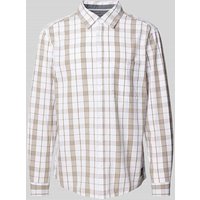 s.Oliver RED LABEL Regular Fit Freizeithemd aus reiner Baumwolle in Weiss, Größe L von s.Oliver RED LABEL