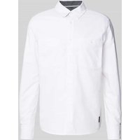 s.Oliver RED LABEL Regular Fit Freizeithemd aus reiner Baumwolle in Weiss, Größe XXL von s.Oliver RED LABEL
