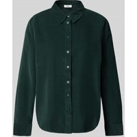 s.Oliver RED LABEL Regular Fit Hemdbluse aus reiner Baumwolle in Dunkelgruen, Größe 34 von s.Oliver RED LABEL