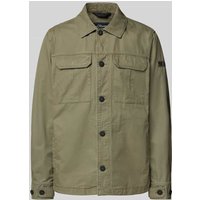 s.Oliver RED LABEL Regular Fit Jacke im Utility-Look in Oliv, Größe XXL von s.Oliver RED LABEL