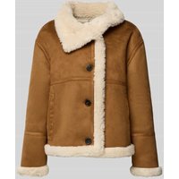 s.Oliver RED LABEL Regular Fit Jacke in Lederoptik mit Stehkragen in Camel, Größe 42 s.Oliver RED LABEL Regular Fit Jacke in Lederoptik mit Stehkragen in Camel, Größe 42 von s.Oliver RED LABEL