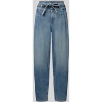 s.Oliver RED LABEL Tapered Fit Jeans mit Bindegürtel in Jeansblau, Größe 34 von s.Oliver RED LABEL